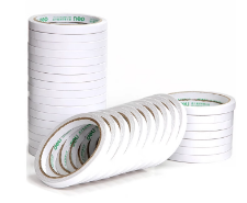 得力(deli)高粘棉纸双面胶带 学生文具手工制作 9mm*10y(9.1m/卷) 白色小卷芯2卷装 