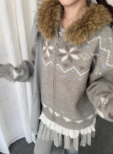 彩色针织开衫毛衣外套女外穿女装上衣短款