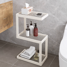 304不锈钢厨房置物架落地4层特厚收纳架子微波炉架多功能储物架子