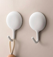 正妙挂钩免打孔强力粘钩无痕免钉浴室卫生间透明防水粘钩厨房钩子粘贴 加厚强力粘钩【10片装】